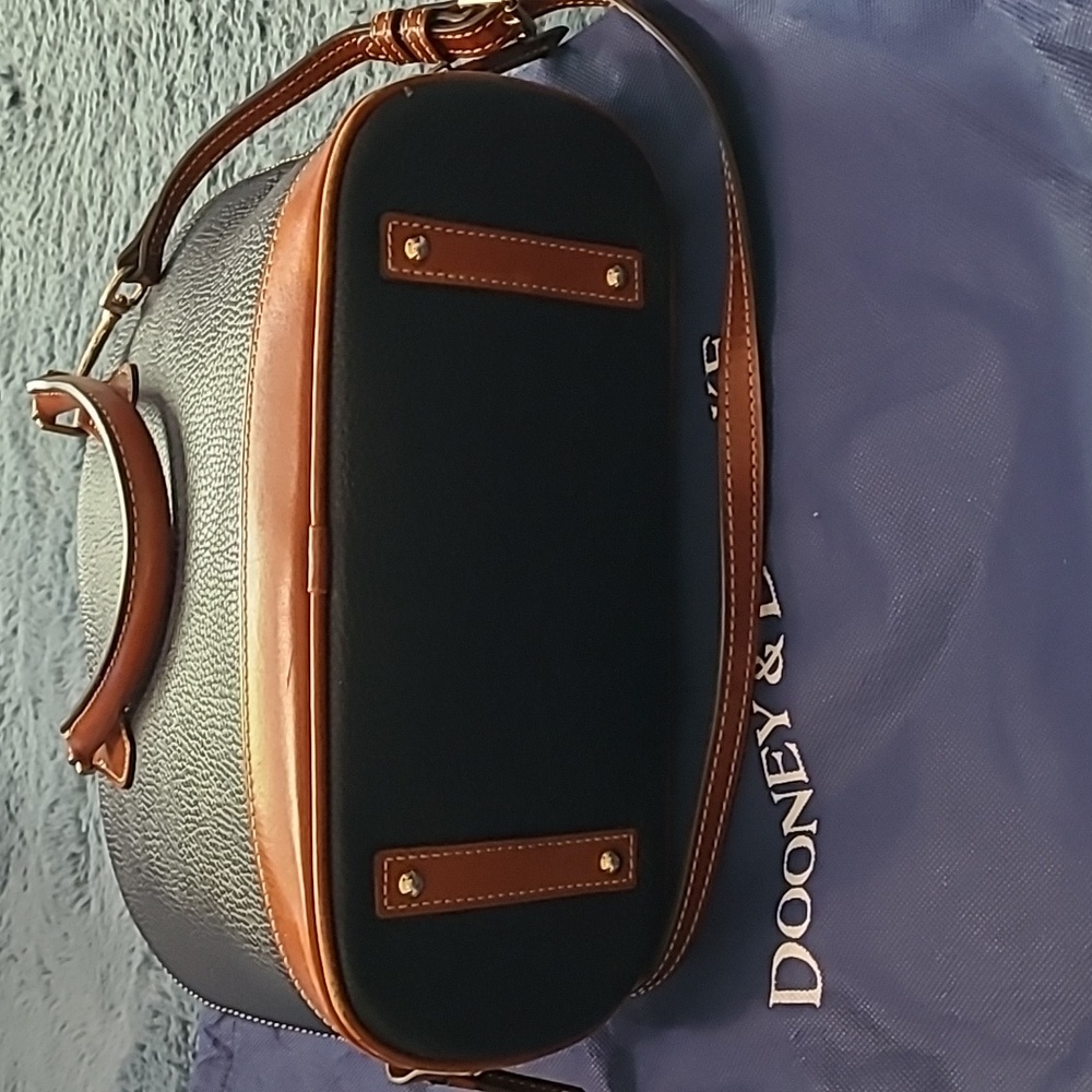 Navy Dooney & Bourke Dome Satchel - Picture 8 of 13